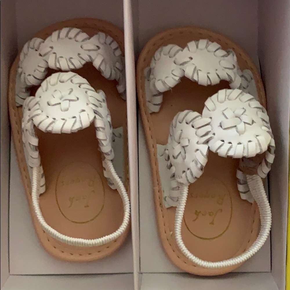 New In Box Jack Rogers Baby Lauren Sandals, Sz 3.